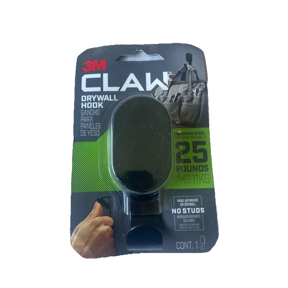 3M Claw 25 Lb. black Drywall Hook 3DH25SLV-1ES 3M Claw